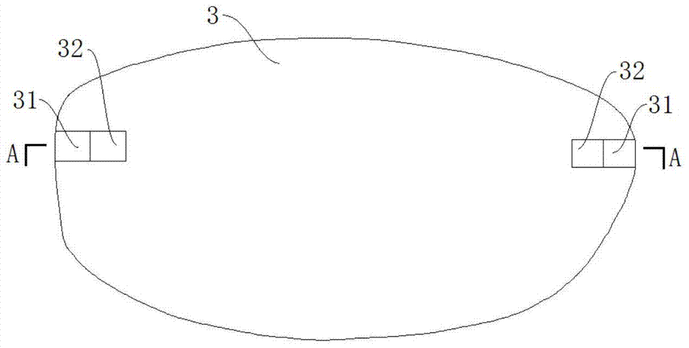 Lens assembling structure of rimless glasses