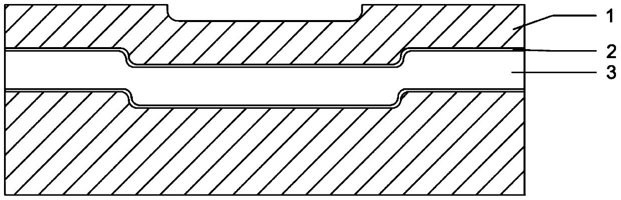 A conformal cooling channel with hydrophobic effect and its manufacturing method