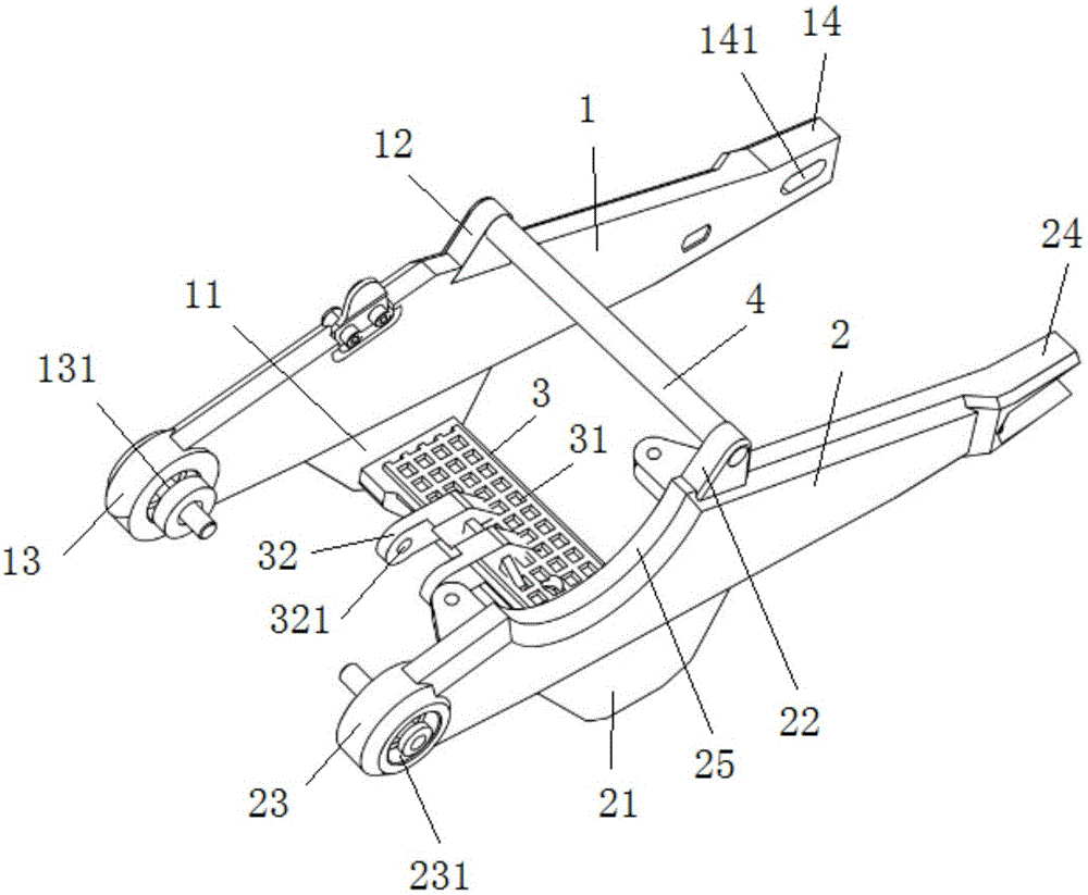 Mid-motor mounting structure for electric two-wheeled vehicle and two-wheeled vehicle comprising mid-motor mounting structure