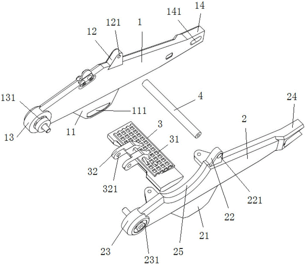 Mid-motor mounting structure for electric two-wheeled vehicle and two-wheeled vehicle comprising mid-motor mounting structure