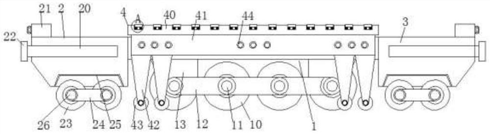 Mixed operation running device of port flat plate intelligent carrier