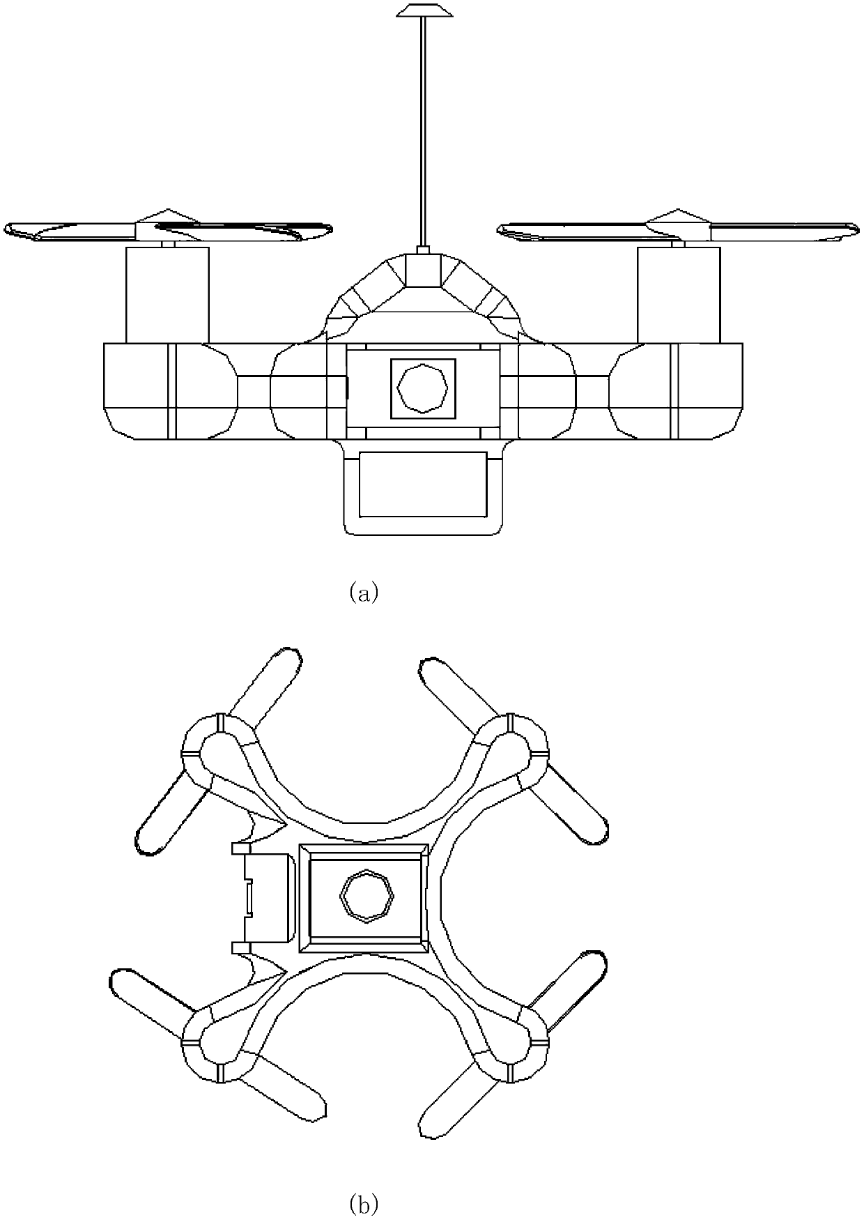 Target detection method based on micro-aircraft