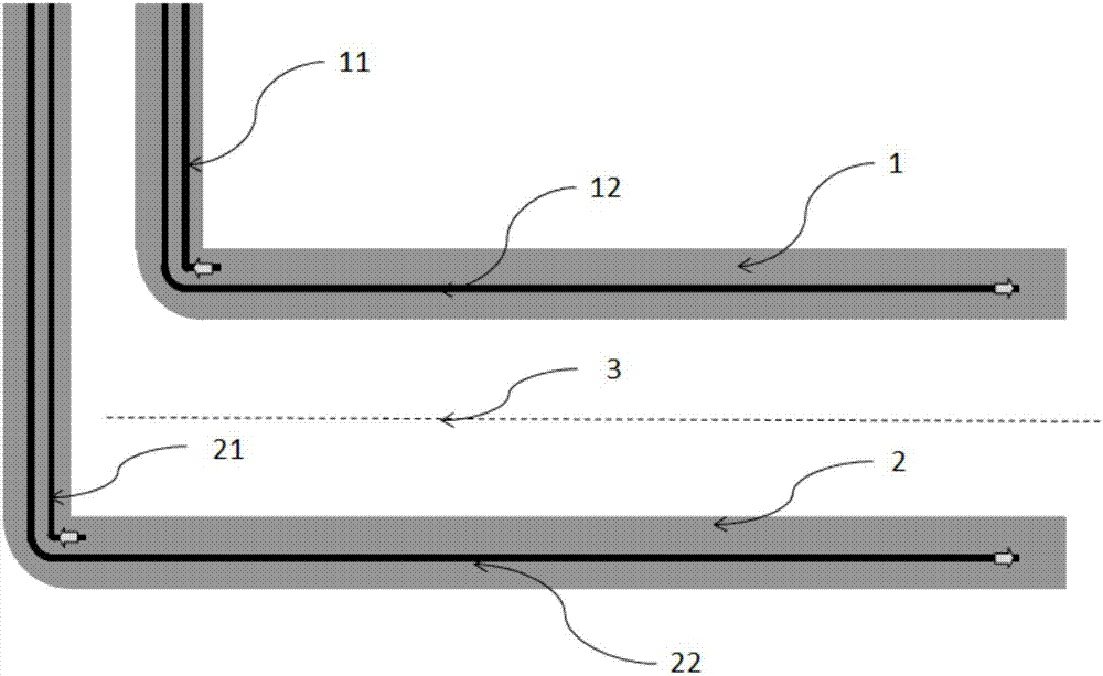 Linking method for dual horizontal wells