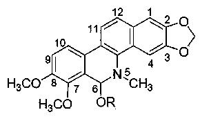 Sanguinarine alcoholate and chelerythrine alcoholate and preparation method and application thereof in animal acaricidal drugs