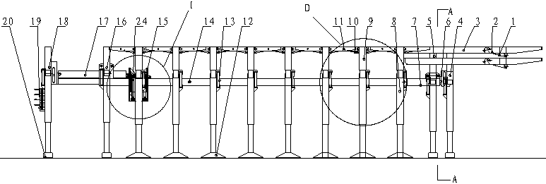 Circulating tunneling immediate support device and method