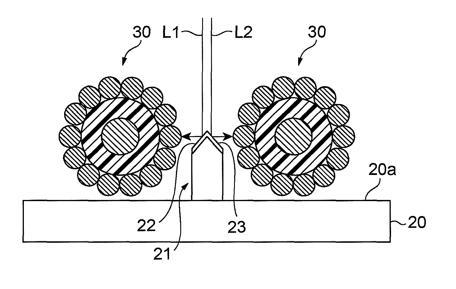 Laser processing method, laser processing device and cable harness production method