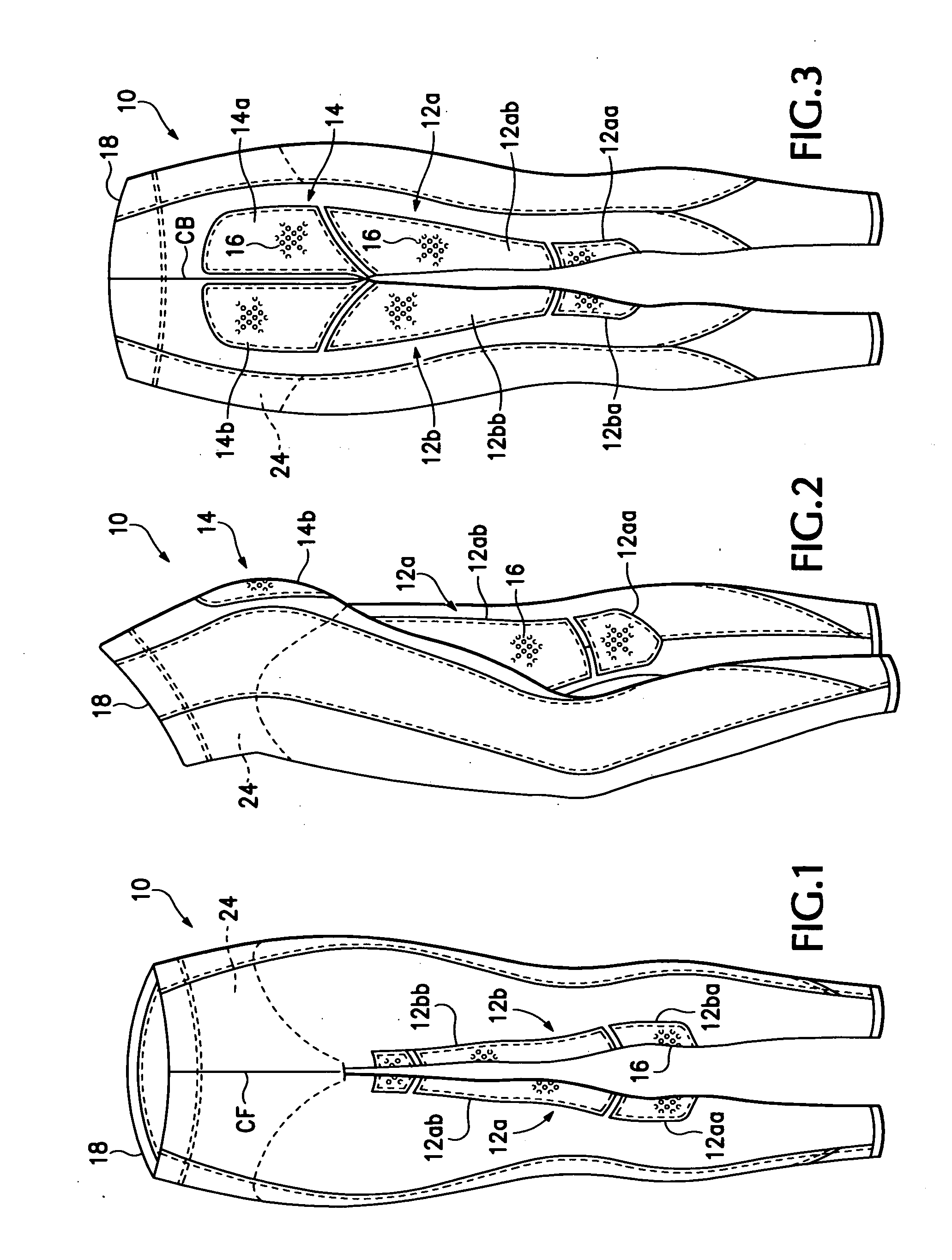Equestrian riding breeches garment and method for its manufacture