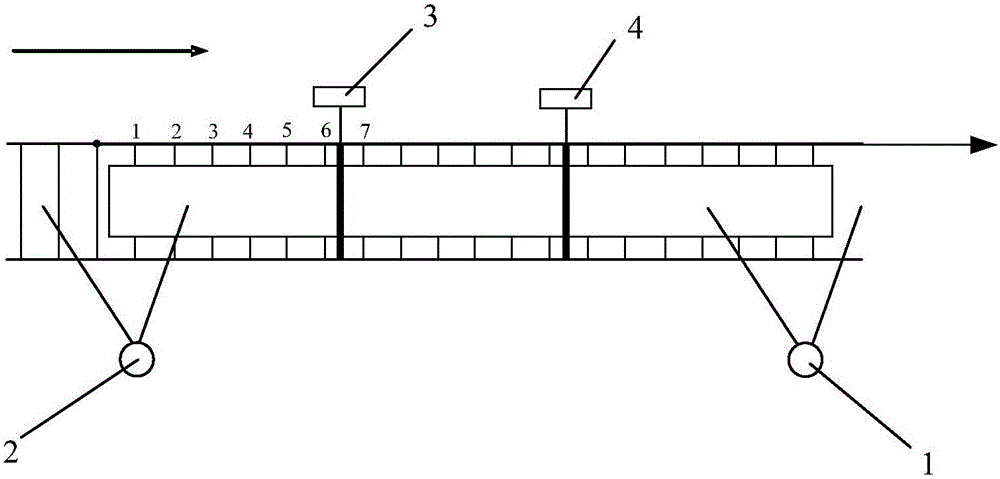 Online re-measurement method for specified length of slab