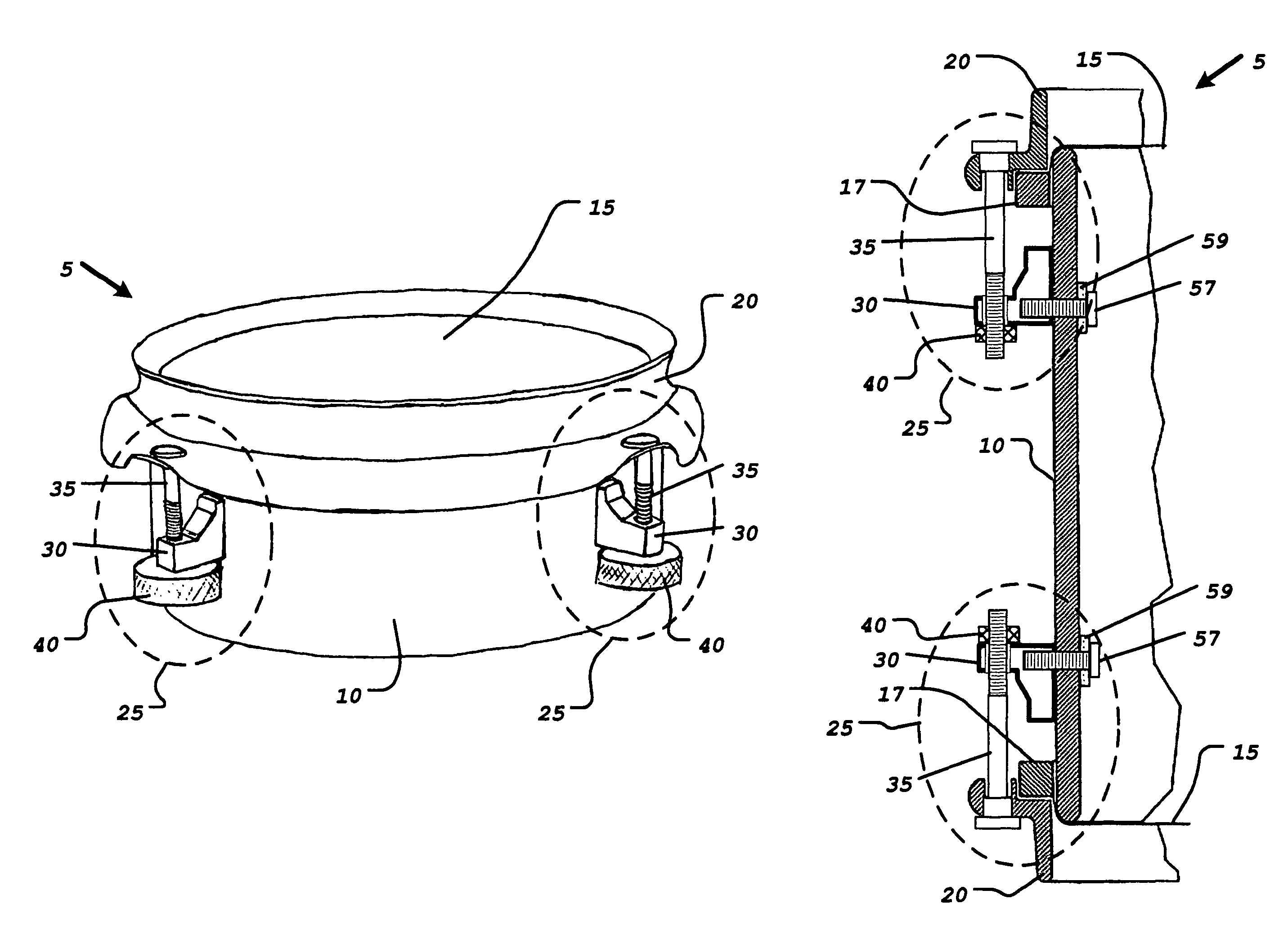 Keyless drum tuning device