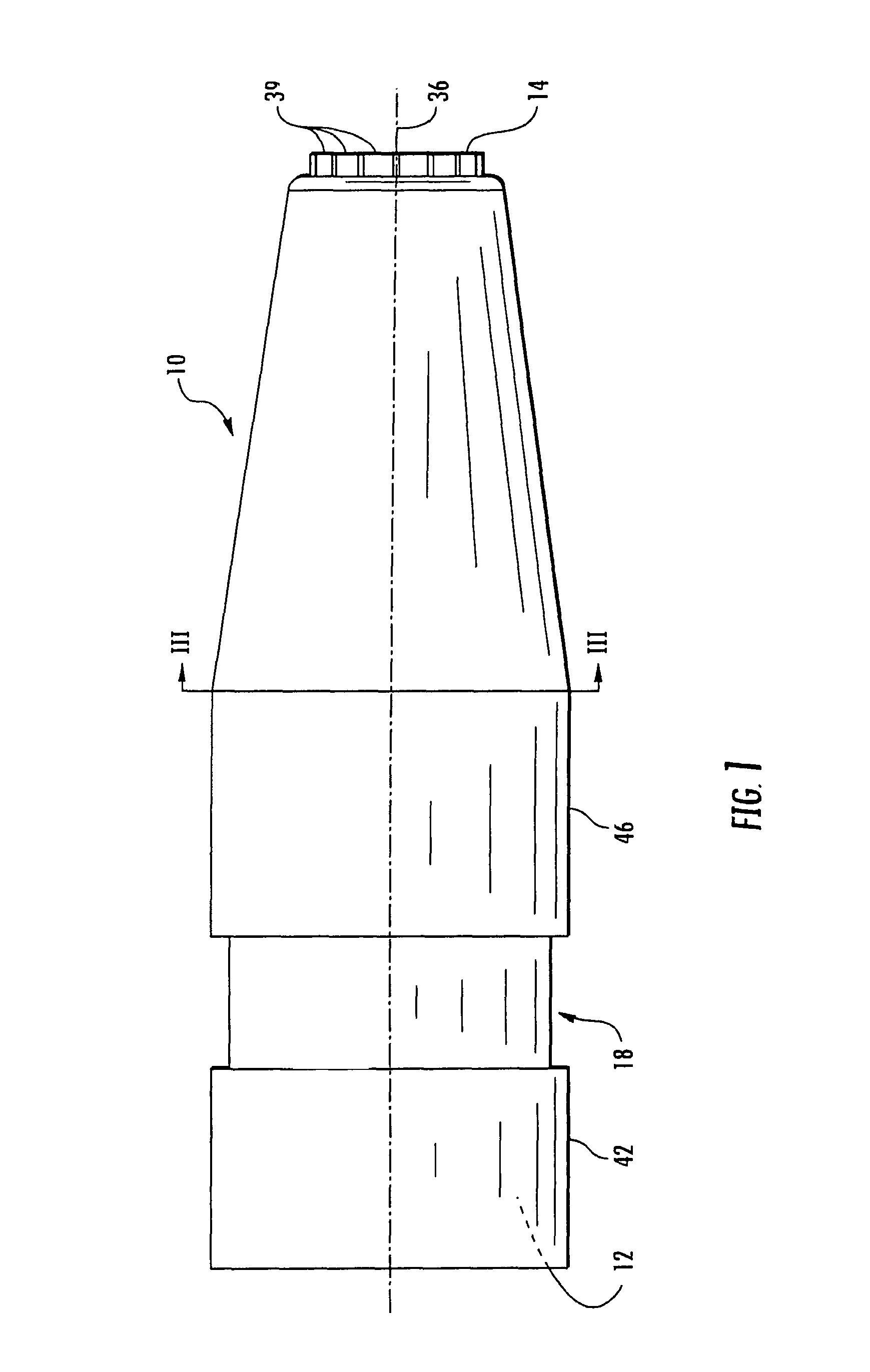 Adjustable smooth bore nozzle