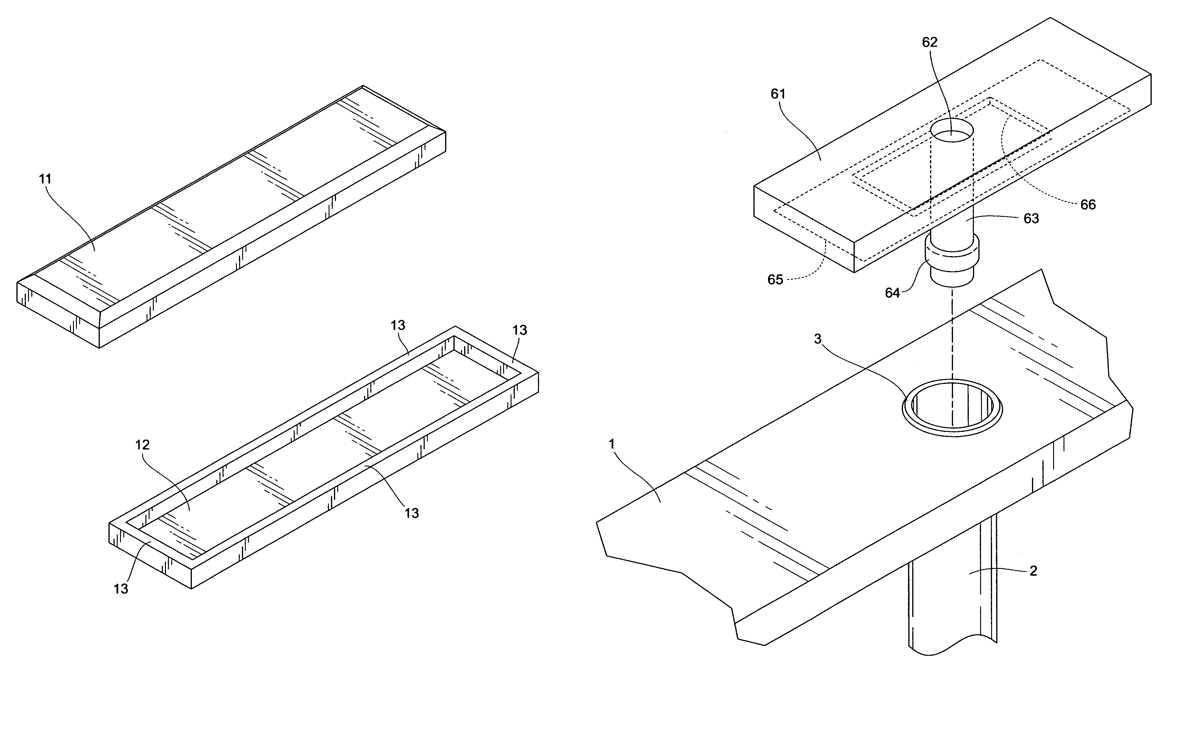 Shoulder protection pad for ladders with hollows to accommodate rung ends and rivets