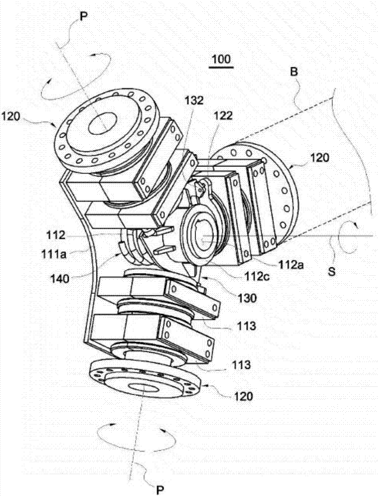 Passive blade pitch control module