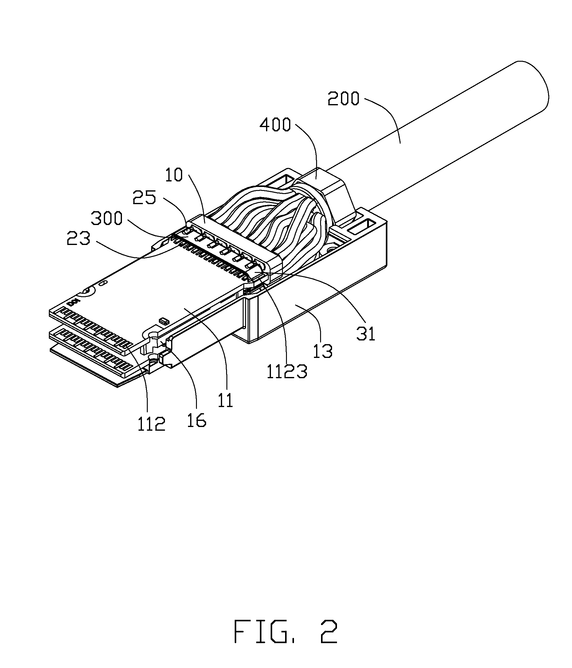 Cable connector assembly having an adapter plate for grounding