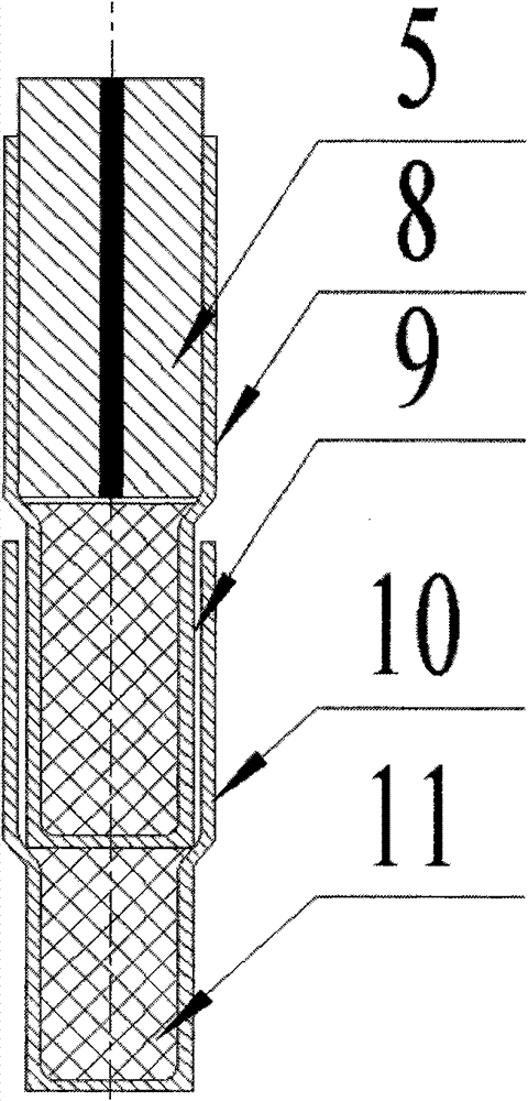 Exploding device with multi-varying section and detonator applying same