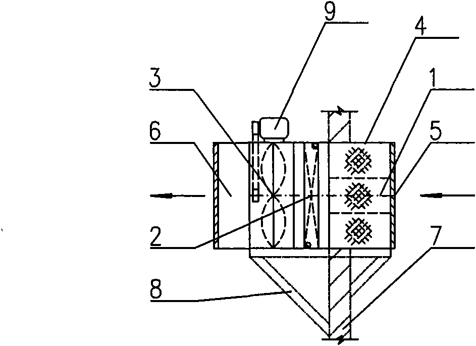Assembling unit for filtering, heating and blowing and configuration method thereof