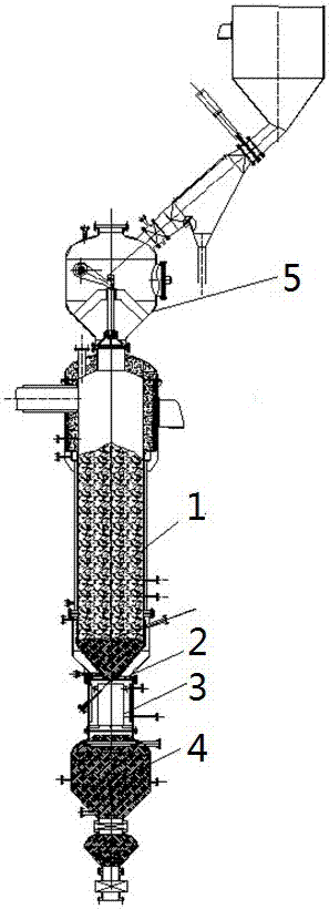 Novel fixed bed slag gasification reaction furnace and gas production method thereof