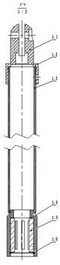 Linear bearing telescopic rod of basketball stand