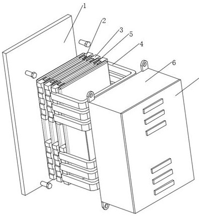 Laminated packaging structure for mounting multiple circuit boards