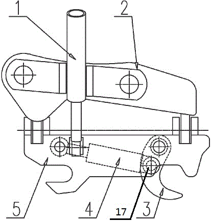 Disassembly and assembly component structure of oil cylinder bucket tool
