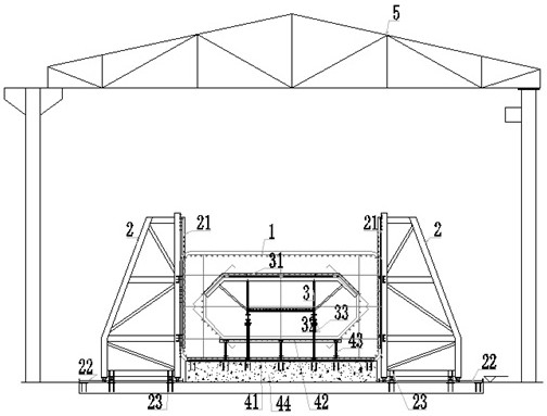 Quick binding device for special-shaped high pier reinforcement cage