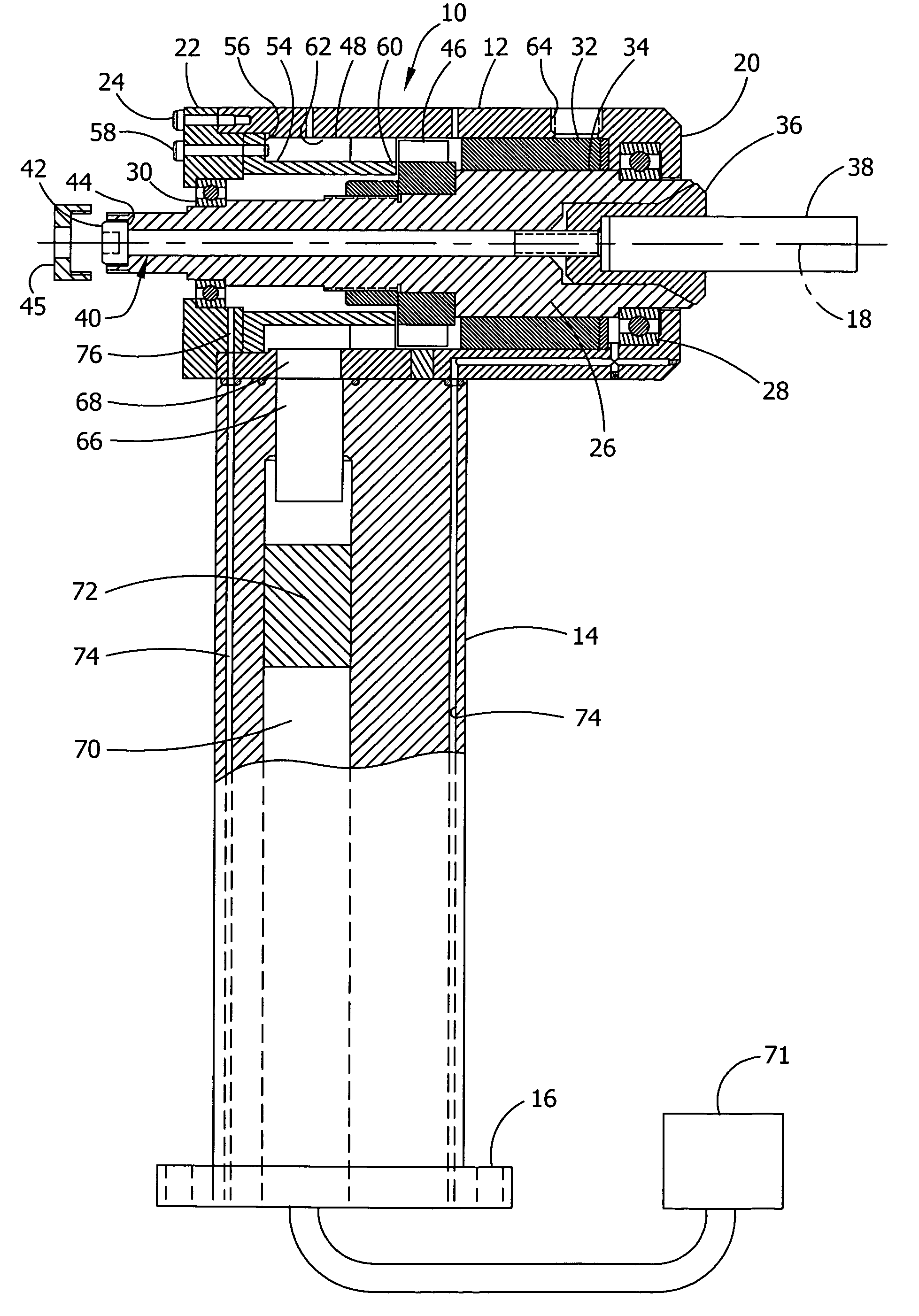 High speed machining device