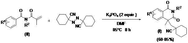 Isoquinoline-1,3(2h,4h)-dione containing cycloalkylnitrile group and its production method and use