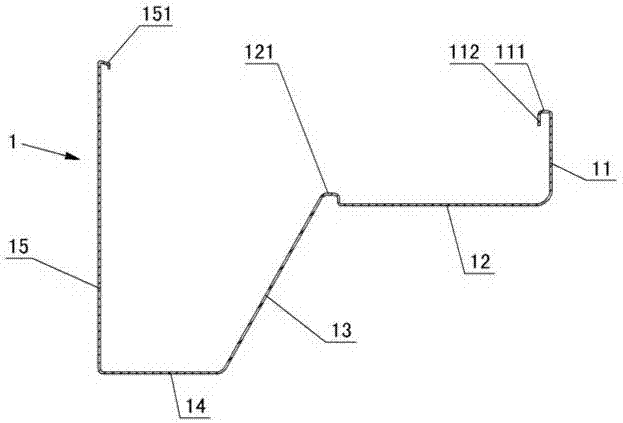 Machining method of clamshell steel-wooden desk steel member