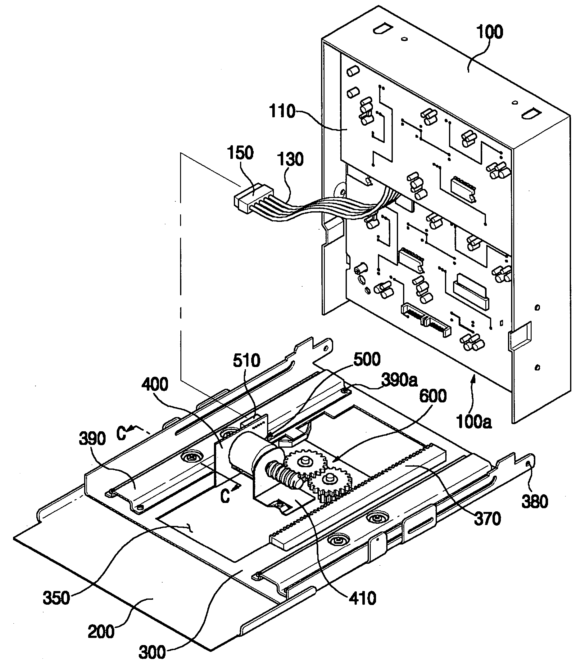 Reinforced slide chassis structure of audio/video system for a vehicle