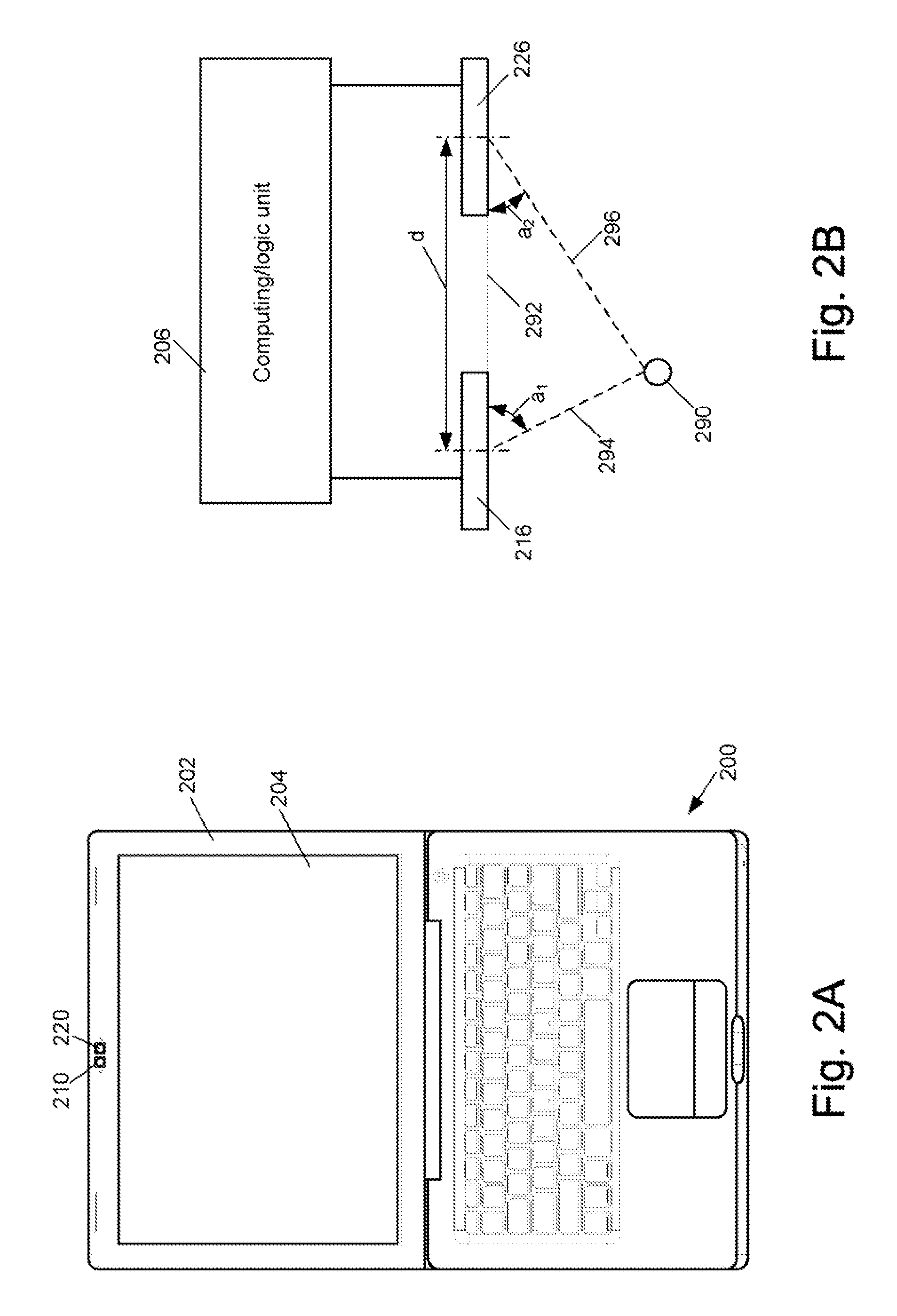 Electronic device with two image sensors