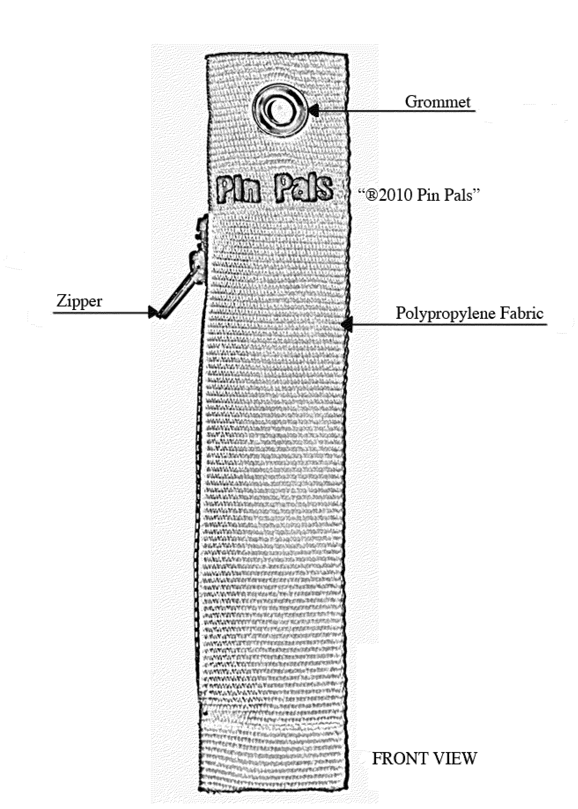 Apparatus and Method for Myriad Uses Such as Display of Lapel Pins