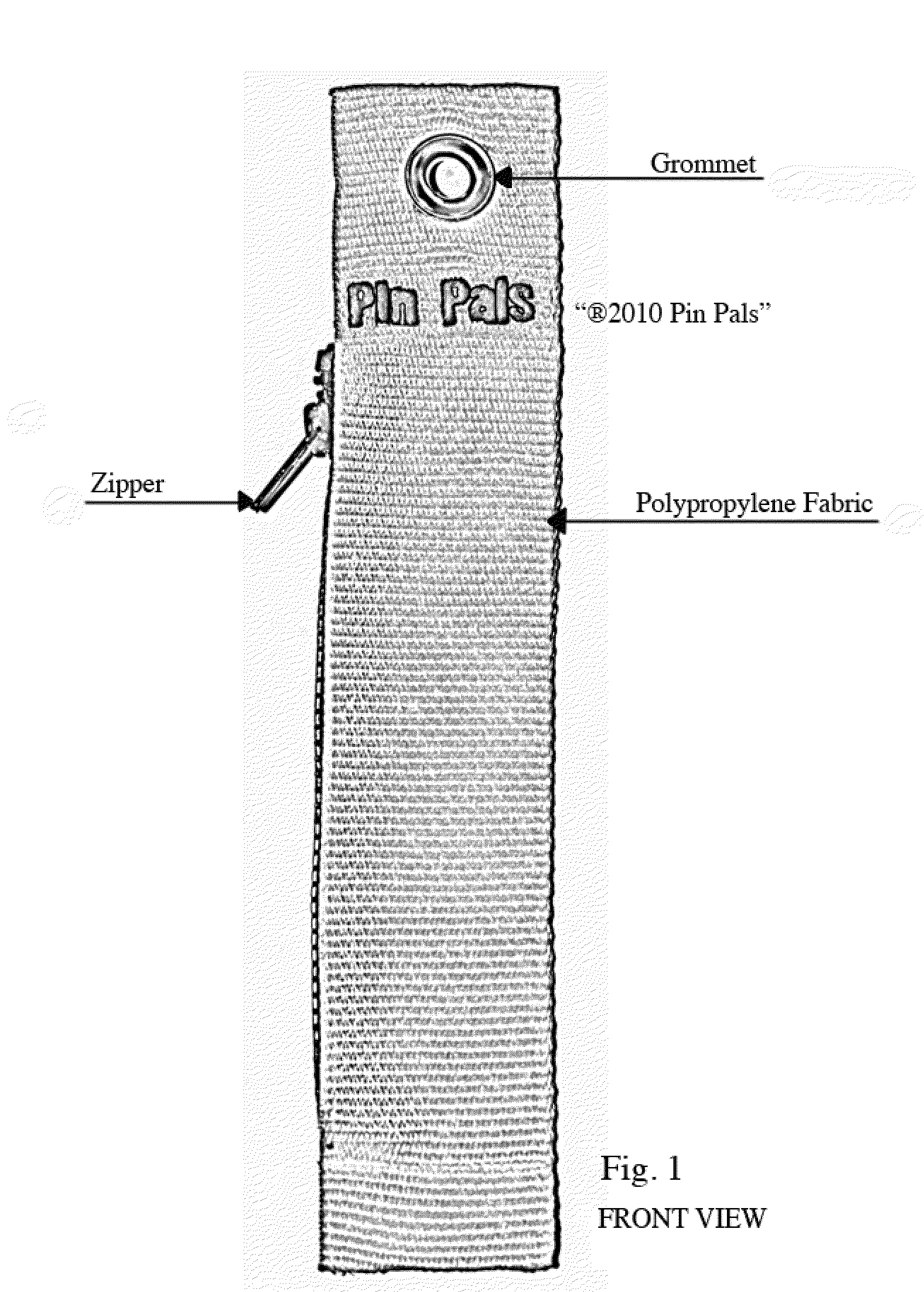 Apparatus and Method for Myriad Uses Such as Display of Lapel Pins