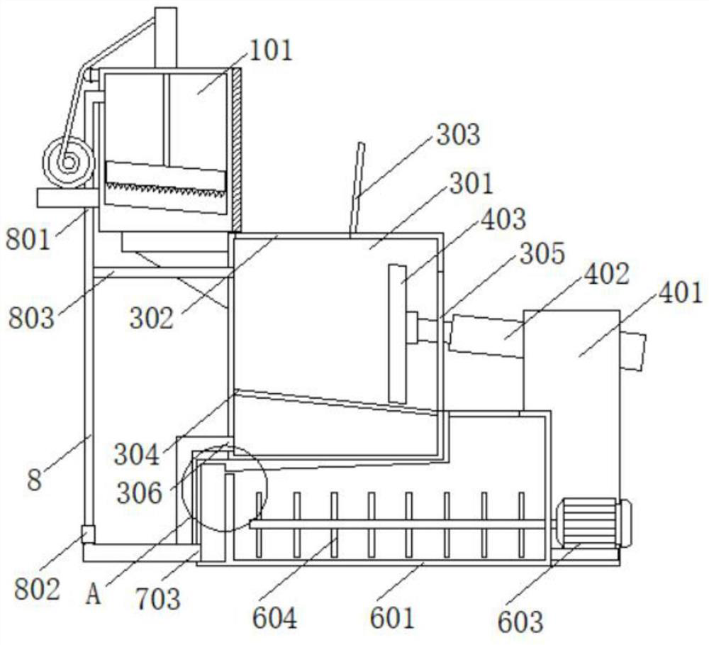 Industrial waste solid-liquid separation device