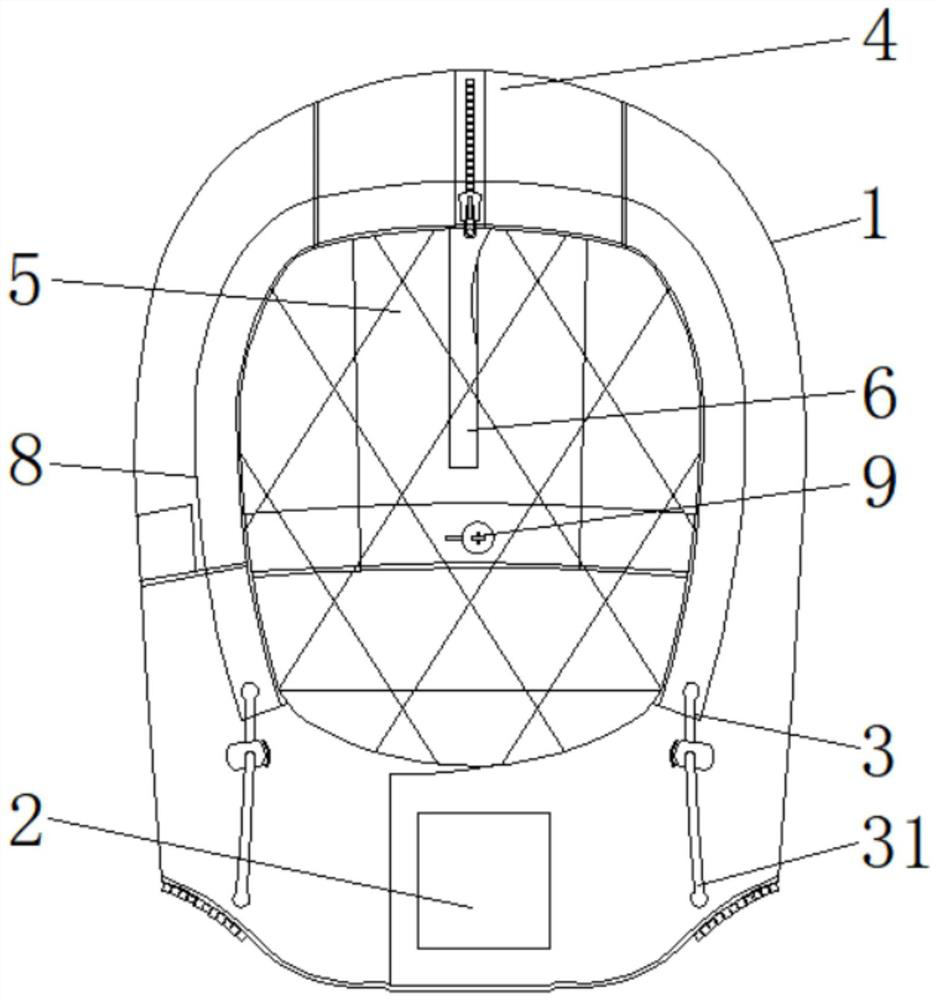 Expansion rotatable hat based on light sliding type track zipper