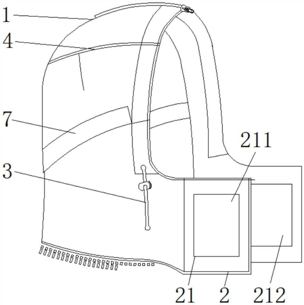 Expansion rotatable hat based on light sliding type track zipper