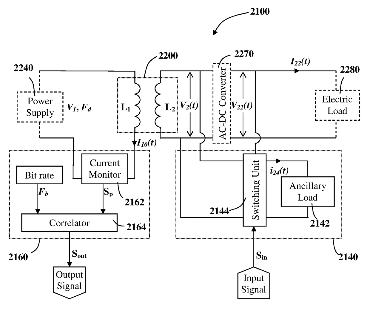 Efficiency monitor for inductive power transmission