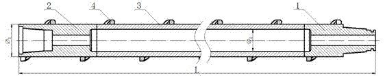 High-pressure water seal dual-power auger stem