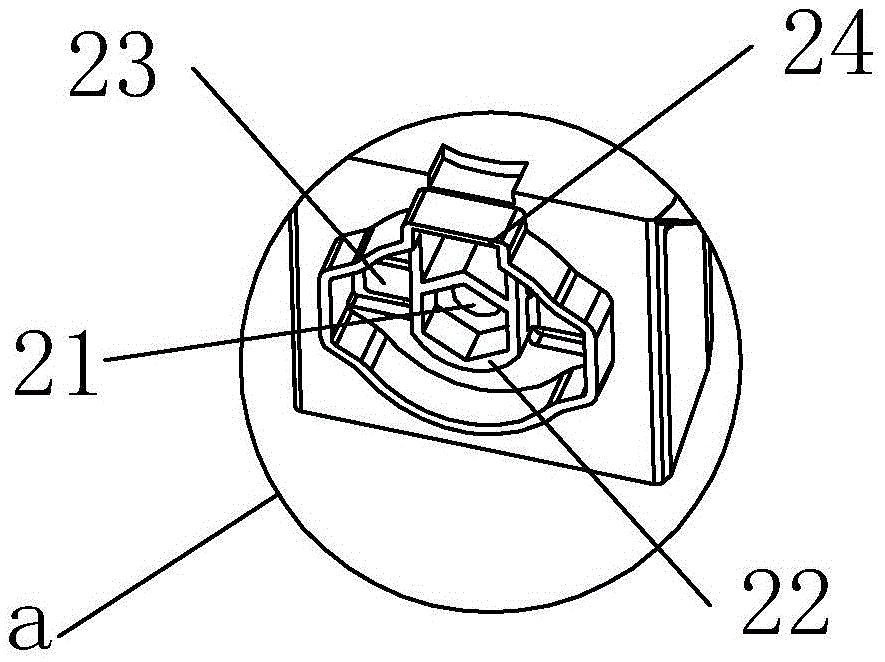 An easy-to-disassemble bracket fixing structure
