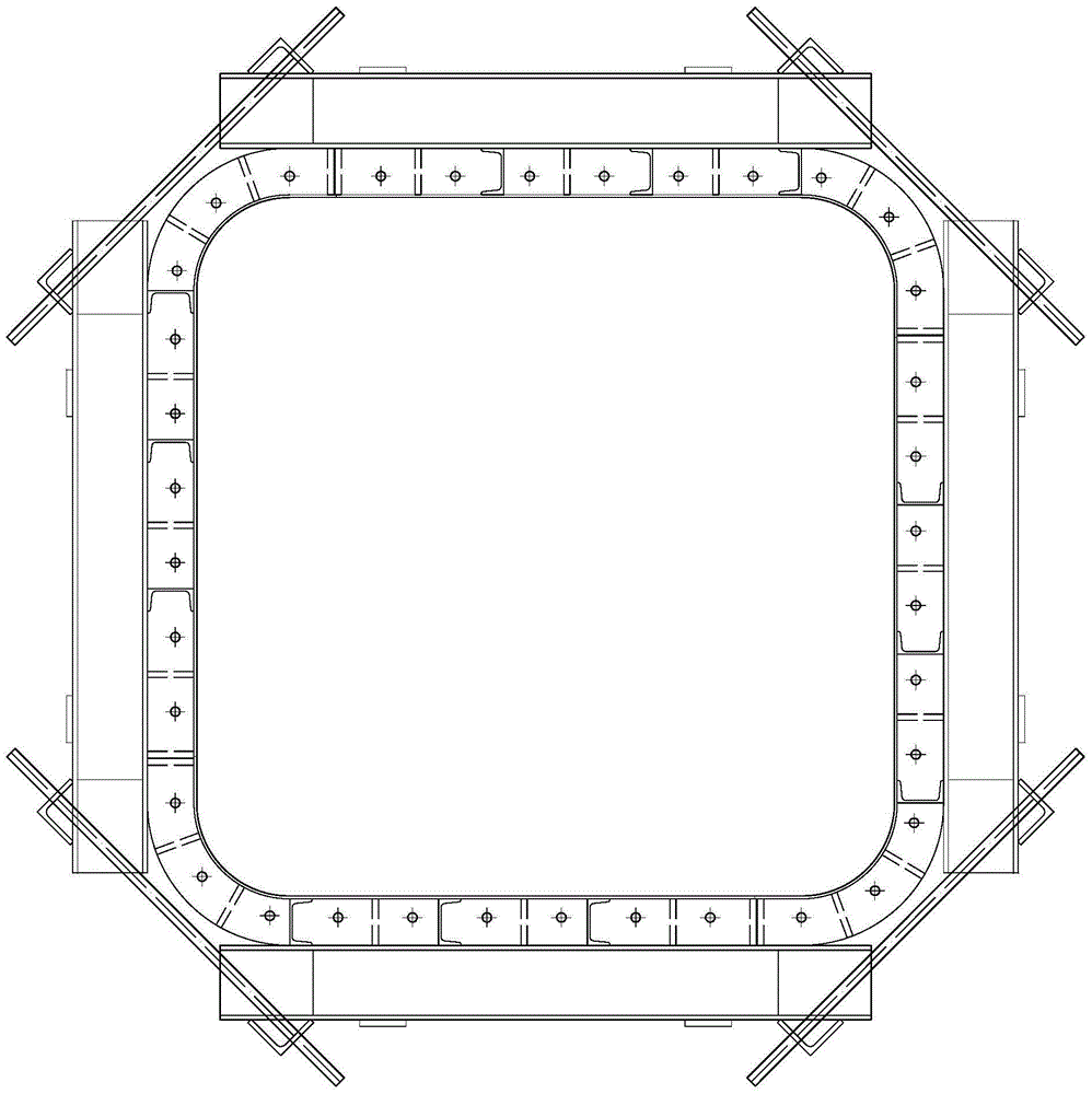 Integrated construction technology of adjustable tie beam and pier column and special formwork for construction