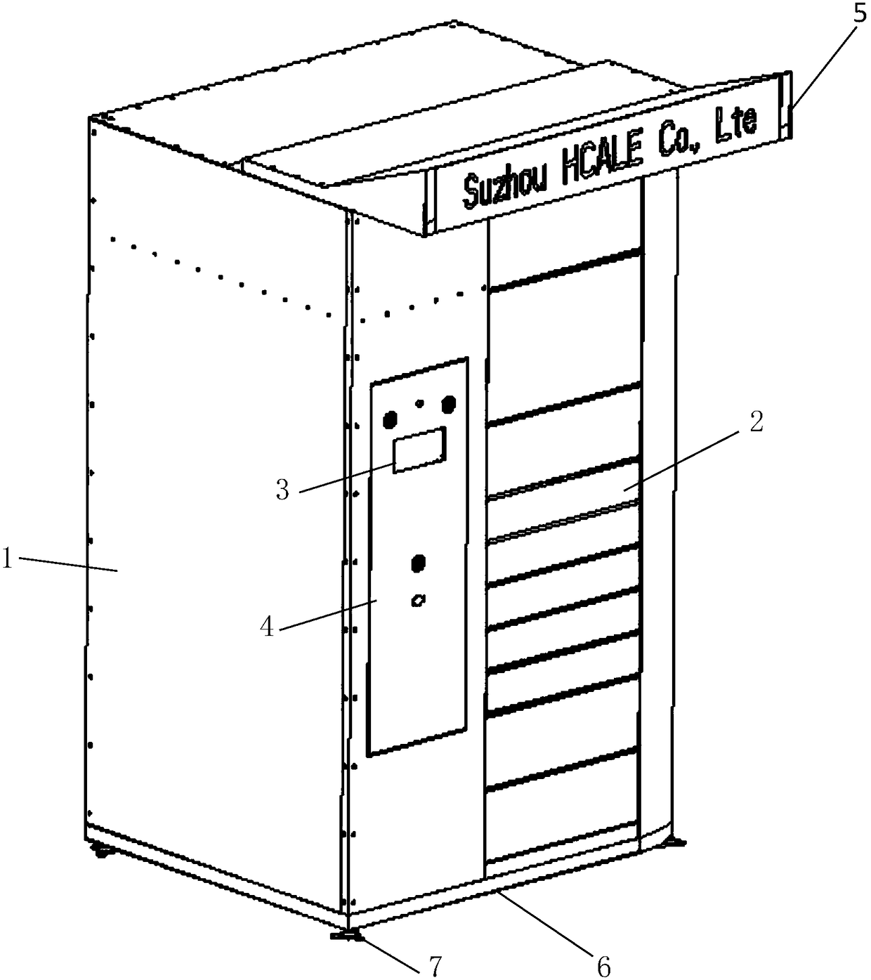 Public storage cabinet and manufacturing method thereof