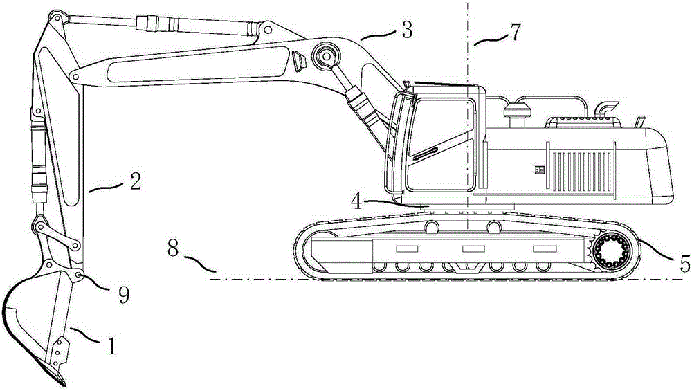 Excavator control device based on position control