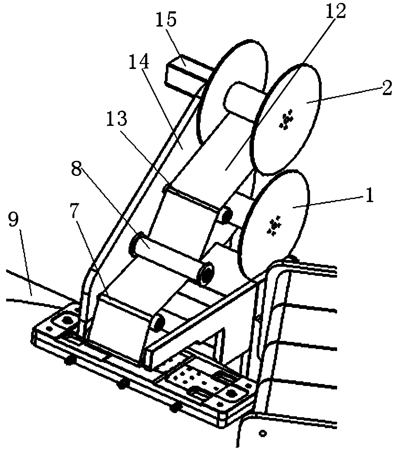 Lift support type release paper fit device