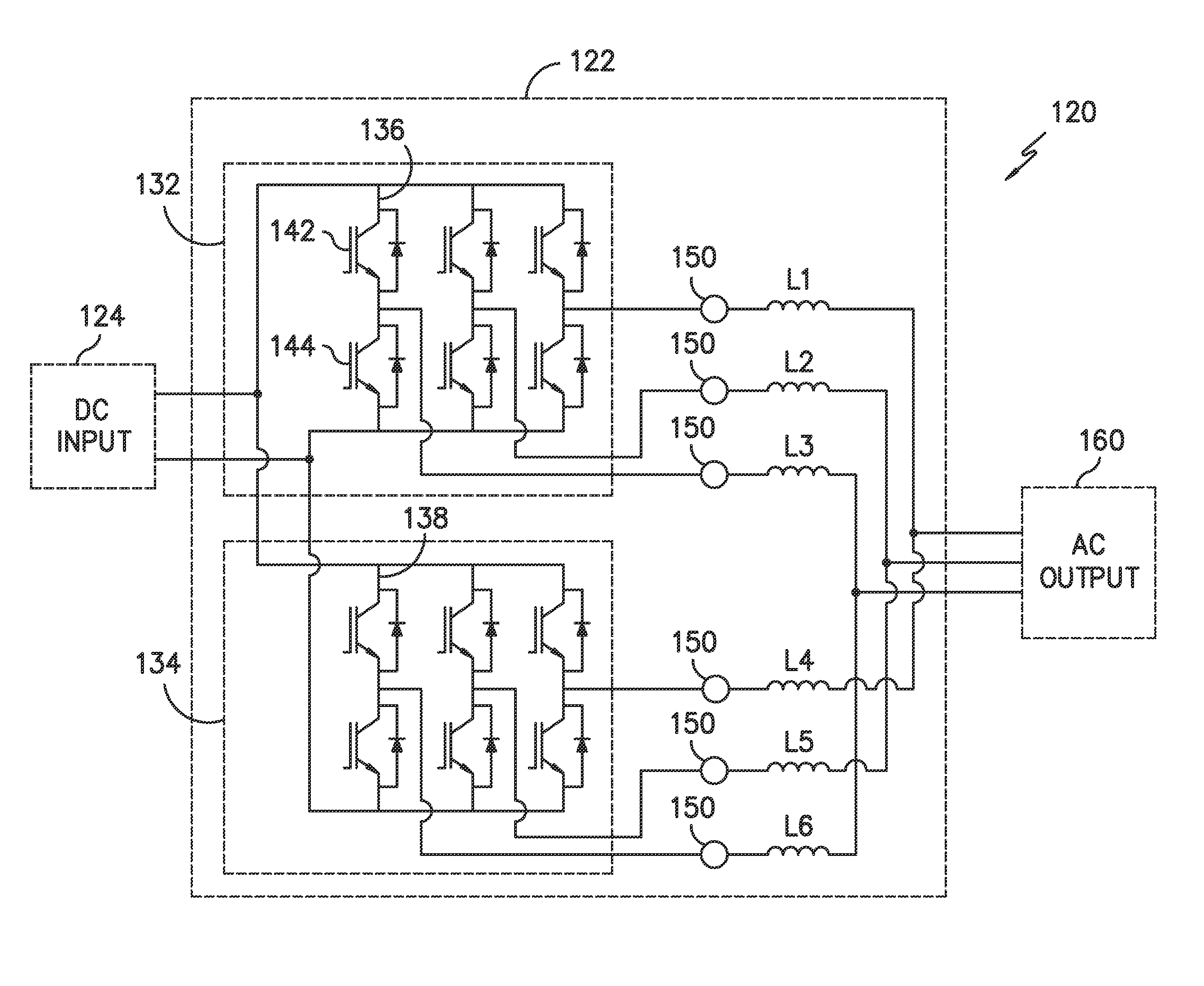 Control scheme for current balancing between parallel bridge circuits