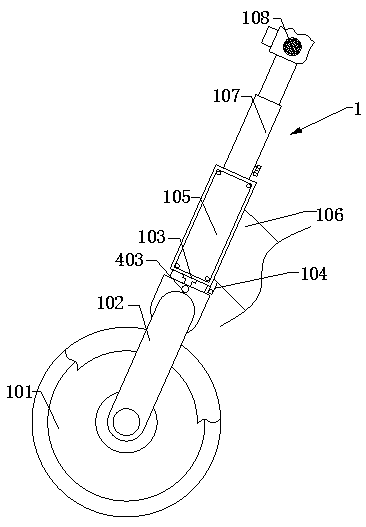 Steering control device for electric car