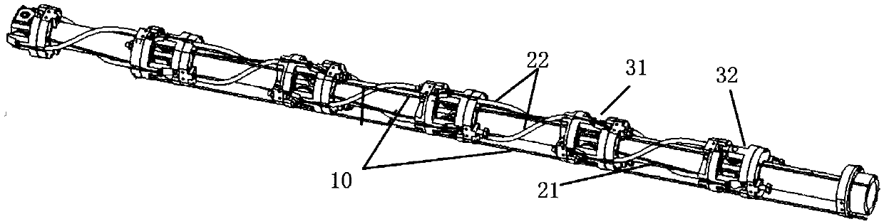 Tail end Cartesian space rigidity modeling method for rope-driven linkage mechanical arm