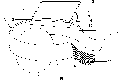 Waist protecting device for medical staff