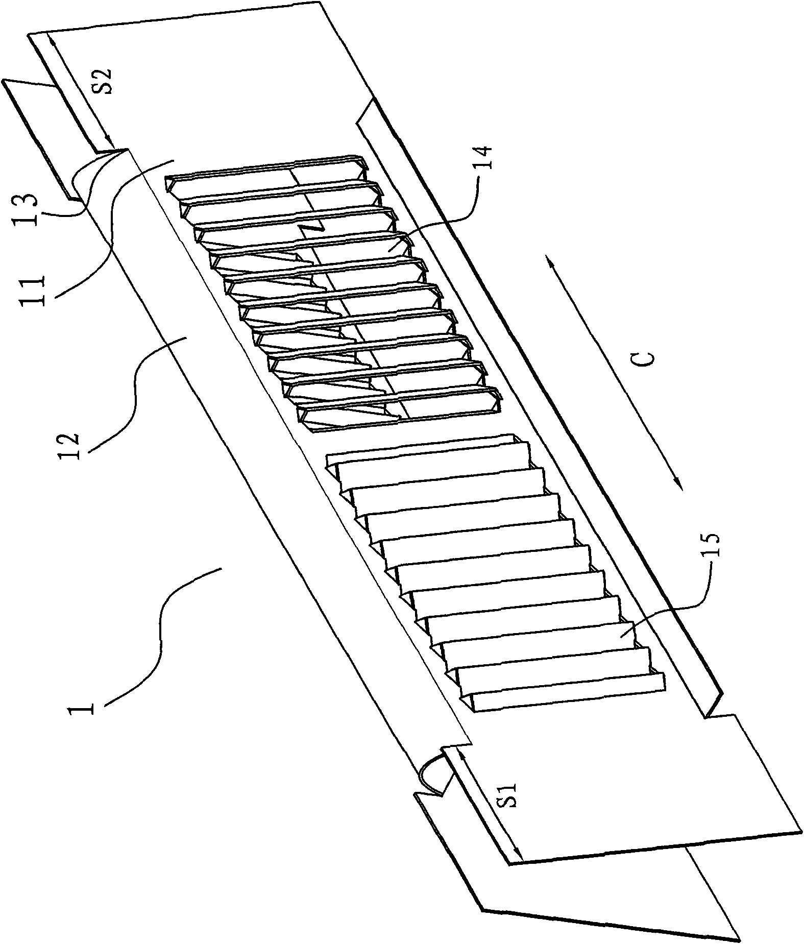 Fin and heat exchanger with same