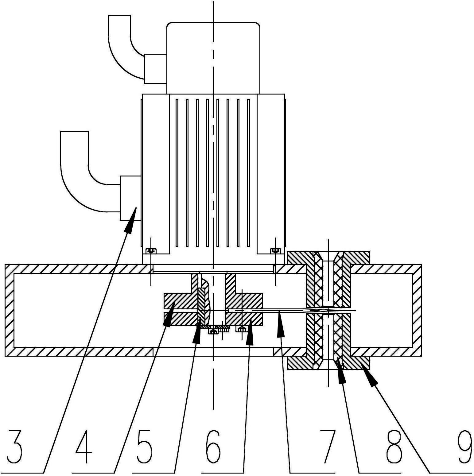 Cutting-off machine for plastic pipes