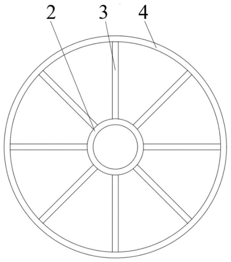 Low-flying-dust high-traction bionic walking wheel on lunar surface