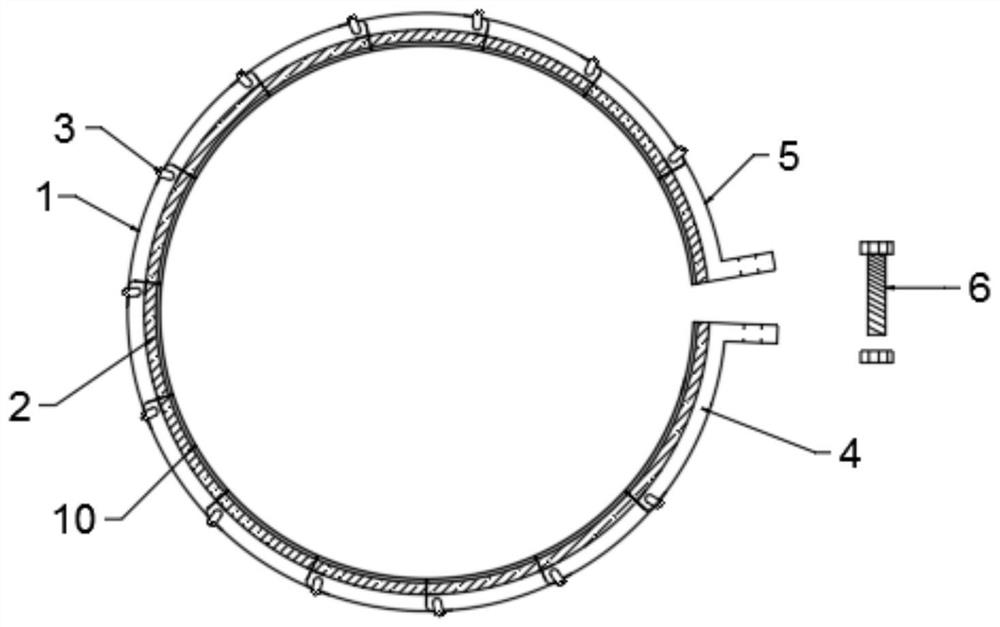 Detachable coal mine underground pipeline connector protection device and mounting method