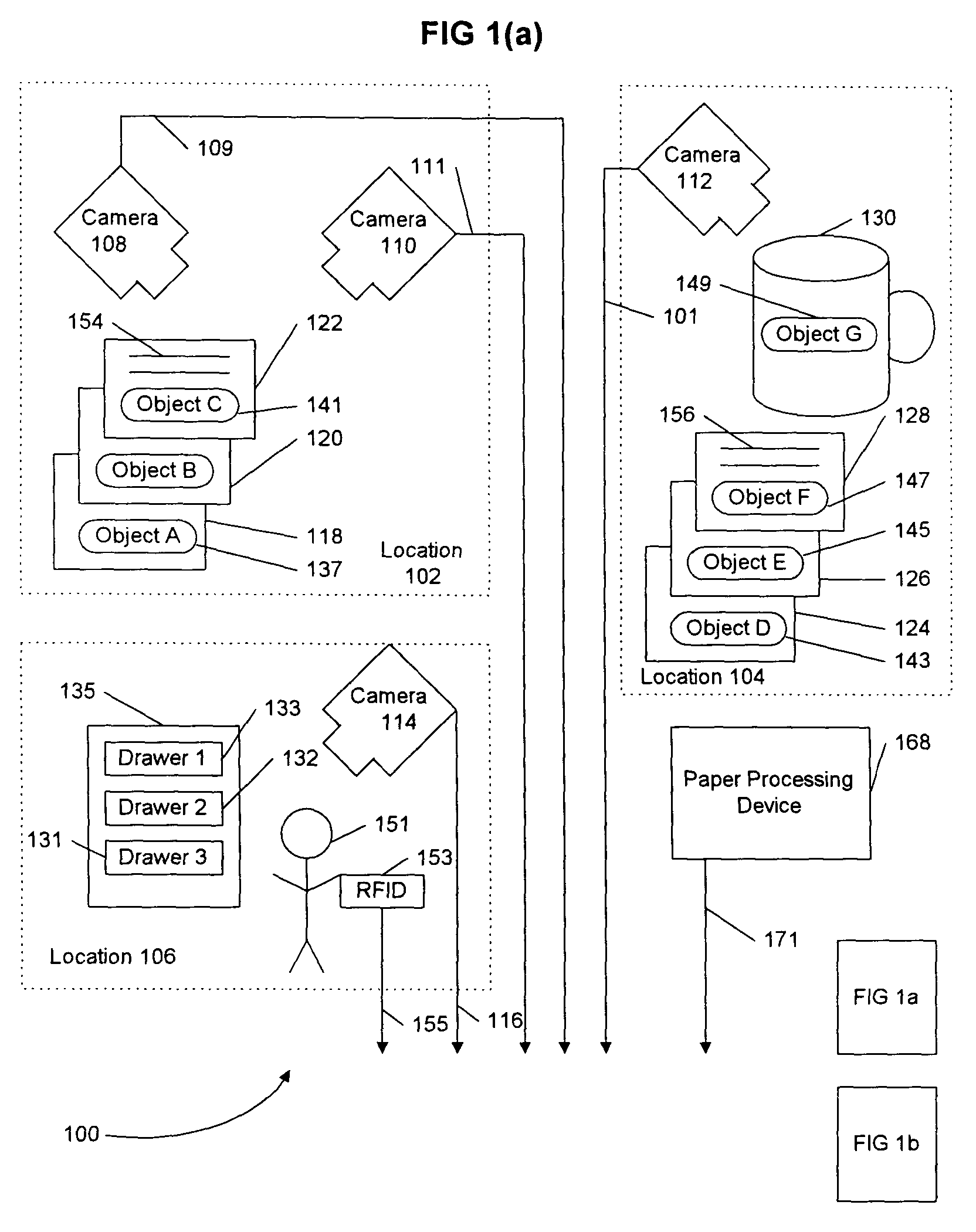 System and method for tracking positions of objects in space, time as well as tracking their textual evolution